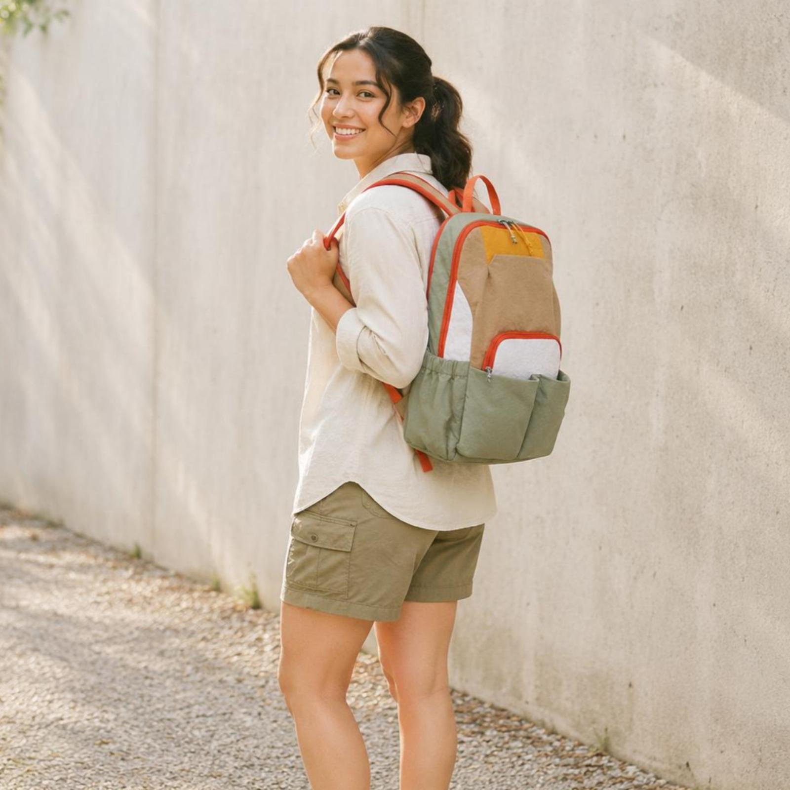 Women Bags Pack - Zaino da Viaggio Outdoor Classico Rettangolare