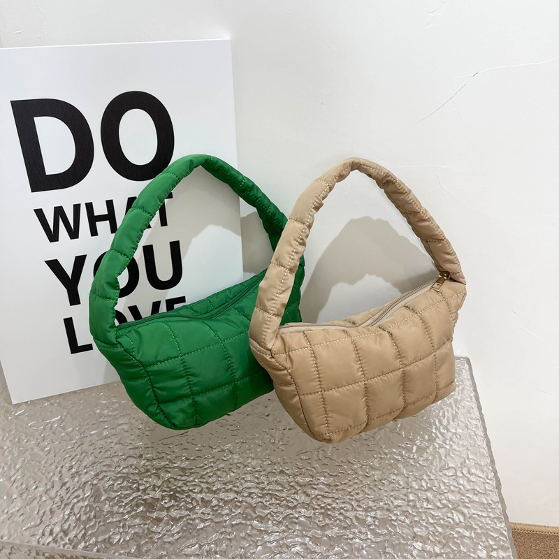 Women Bags Manufacturer - Borsa a tracolla imbottita trapuntata-spaziosa borsa