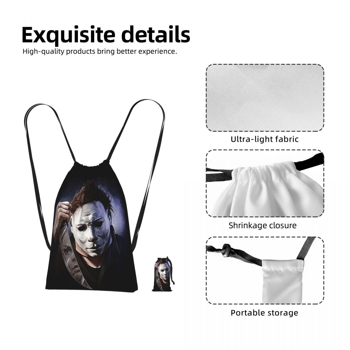 Women Bags Myer - Zaino con coulisse Michael Myers, borsa