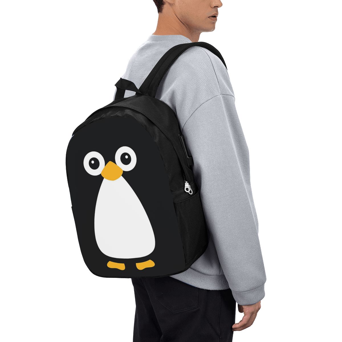 Women Bags For Women - Simpatico zaino con pinguino vettoriale, borsa