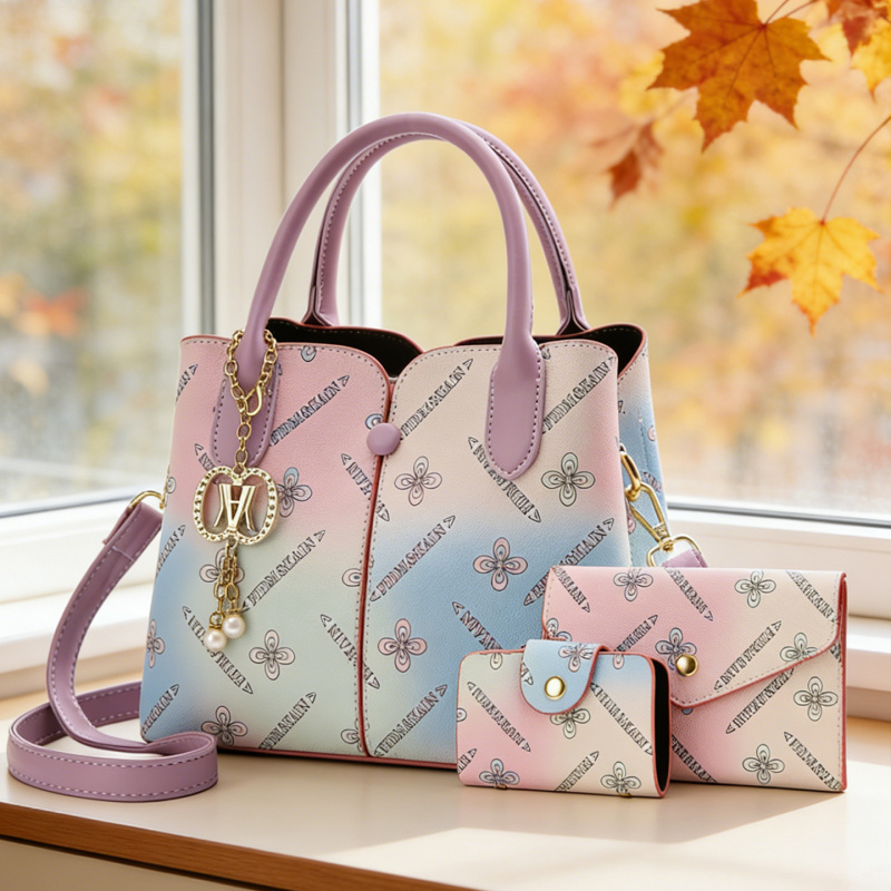 Women Bags Crossbody - Set di Tre Borse Sfumate per