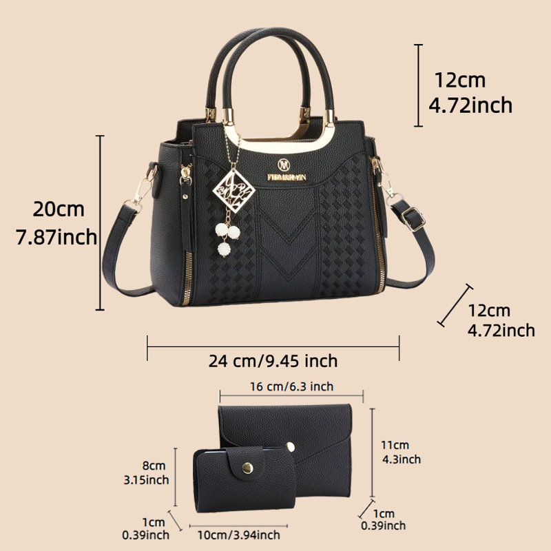 Set di 3 borse in pelle PU eff - Women Bags Crossbody recensione e prezzo