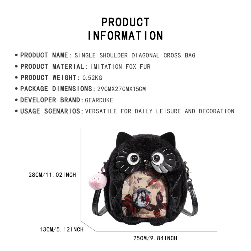 Borsa a tracolla Y2K Goth Blac - Women Bags Collection recensione e prezzo