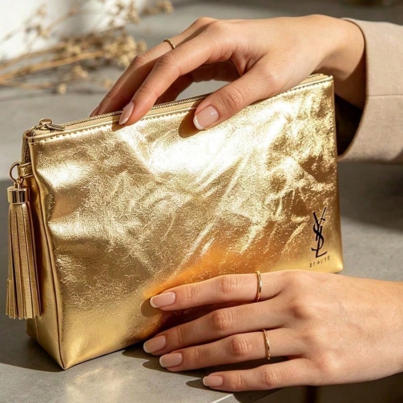 Borsa Cosmetica Dorata YSL, Po - Women Bags Waterproof recensione e prezzo