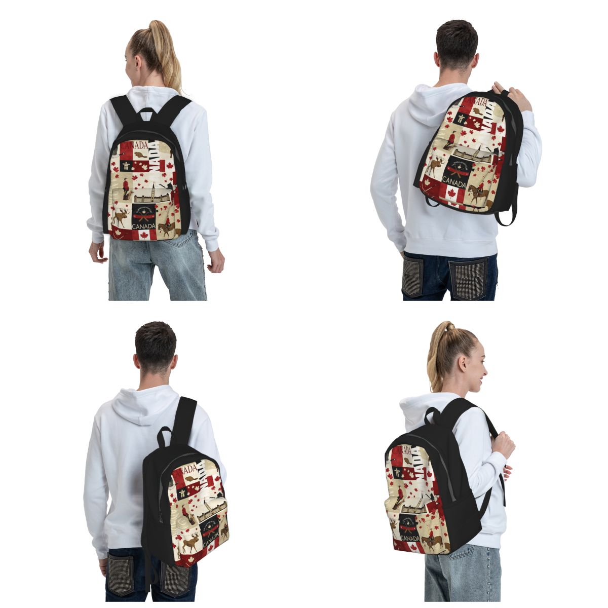 Zaino con bandiera del Canada, - Women Bags Canada recensione e prezzo